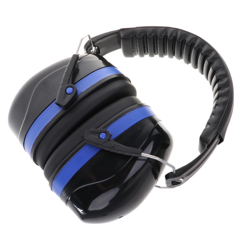 Maxbell Safety Ear Muffs Professional Ear Defenders for Sleep/Shooting Blue+Black