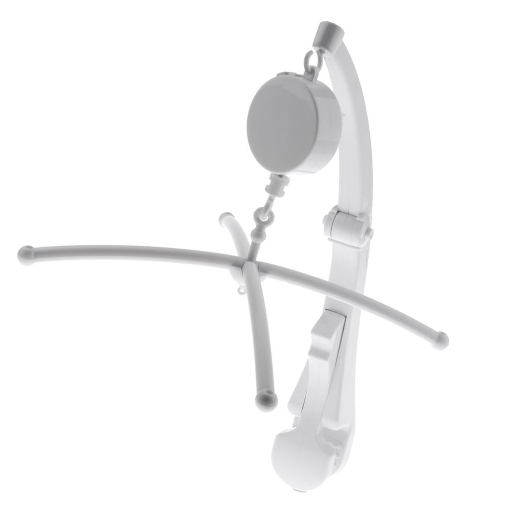Maxbell 18 Inch Wind Up Mobile Music Box Baby Crib Nursery Mobiles, Bed Bell Toy Holder Arm Bracket for Custom Mobiles
