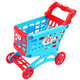 Maxbell 11 Inch Plastic Supermarket Shopping Cart, Kids Toddler Pretend Play Educational Toy Gift