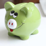 Max Ceramic piggy bank creative piggy bank classmate birthday gift Green