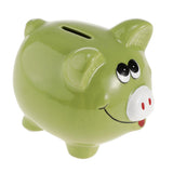Max Ceramic piggy bank creative piggy bank classmate birthday gift Green