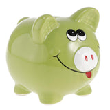 Max Ceramic piggy bank creative piggy bank classmate birthday gift Green