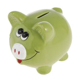 Max Ceramic piggy bank creative piggy bank classmate birthday gift Green