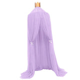Maxbell Fairy Princess Bed Canopy Mosquito Net Tent with Gauze Curtain Decor Purple