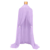 Maxbell Fairy Princess Bed Canopy Mosquito Net Tent with Gauze Curtain Decor Purple