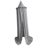 Maxbell Baby Decorative Mosquito Net Lace Tencel Cotton Bed Baby Canopy Gray