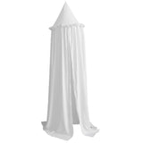 Maxbell Baby Decorative Mosquito Net Lace Tencel Cotton Bed Baby Canopy White