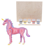 Maxbell Children's Handmade DIY 3D Wooden Jigsaw Puzzle Educational Toy Unicorn