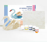 Maxbell Children's Handmade DIY 3D Wooden Jigsaw Puzzle Educational Toy Swan