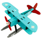 Maxbell Children's Handmade DIY 3D Wooden Jigsaw Puzzle Educational Toy Seaplane