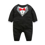 Maxbell Newborn Baby Boy's Bow Tie Gentleman Suit Black- 95cm