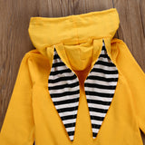 Max 2pcs Baby Clothes Hooded T-shirt Tops+Pants Outfits Set 12-18M Yellow