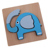Max 3D Animal Puzzle Children Wooden Jigsaw Puzzle Toy  Elephant