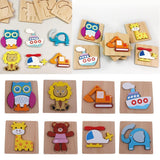 Max 3D Animal Puzzle Children Wooden Jigsaw Puzzle Toy  Elephant