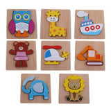 Max 3D Animal Puzzle Children Wooden Jigsaw Puzzle Toy  Elephant