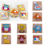 Max 3D Animal Puzzle Children Wooden Jigsaw Puzzle Toy  Elephant