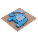 Max 3D Animal Puzzle Children Wooden Jigsaw Puzzle Toy  Elephant