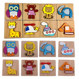 Max 3D Animal Puzzle Children Wooden Jigsaw Puzzle Toy  Elephant