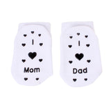 Maxbell Cotton Baby Socks Candy Color Anti Slip Socks Newborn Toddler 0-2T Black