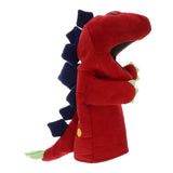 Max Soft Cloth T-Rex Dinosaur Doll Hand Puppet with Movable Mouth Kids Toy Red