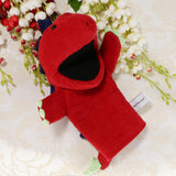 Max Soft Cloth T-Rex Dinosaur Doll Hand Puppet with Movable Mouth Kids Toy Red