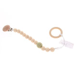 Maxbell Wooden Beaded Baby Dummy Holders Pacifier Clips Soother Chains Style3