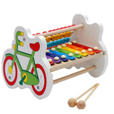 Maxbell Wooden 8 Notes Octave Xylophone Piano Bicycle Calculating Frame Kids Toy