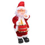 Max Animated Musical Dancing Drum Santa Claus Christmas Doll Figure Home Decor