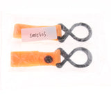 Maxbell 2 Pieces Stroller Hooks Adjustable Hanger for Baby Diaper Bags Orange