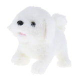 Max Electronic Plush Dog Robot Toy Walk Bark Wag tail Kids Gift Bichon Frise