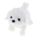 Max Electronic Plush Dog Robot Toy Walk Bark Wag tail Kids Gift Bichon Frise