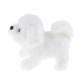 Max Electronic Plush Dog Robot Toy Walk Bark Wag tail Kids Gift Bichon Frise