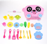Maxbell Kids Pretend Play Suitcase Role Play Preschool Educational Toy Kitchen Kit