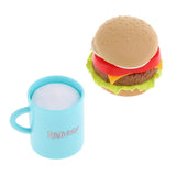 Maxbell Simulation Kitchen Play Food Snack Role Play Pretend Toy Hamburger Coffee