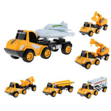 Max Pull Back Vehicle Construction Truck Model Toy Kids Gift Crane