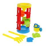 Maxbell 6pcs Durable Sand Beach Toy Set for Kids with Shovels, Rakes & 2 Shape Molds