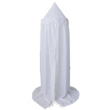 Maxbell Kids Chiffon Bed Canopy Curtain Mosquito Net Bed Tent Bedroom Decor White