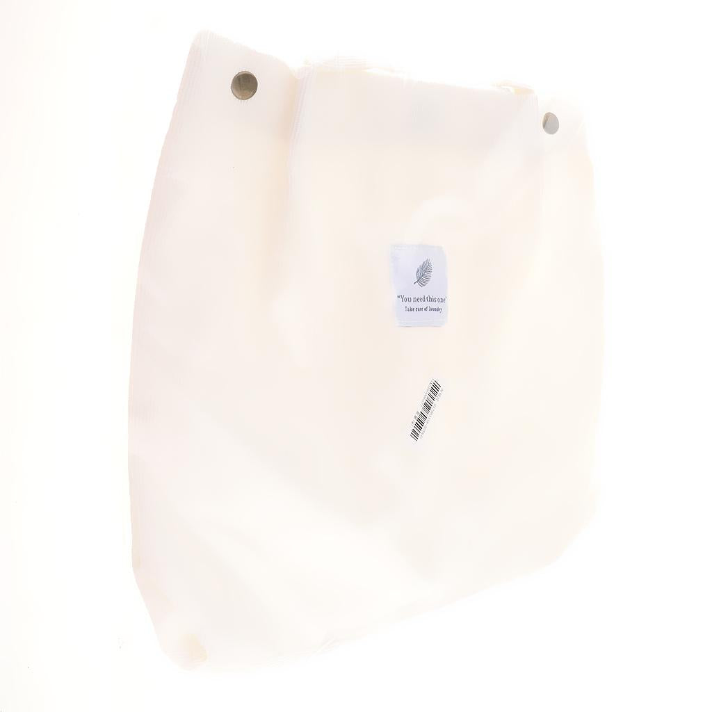 Maxbell Women Durable Canvas Tote Large Capacity Handbag Corduroy Shoulder Bag White
