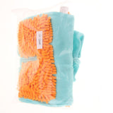 Maxbell Baby Mop Romper Outfit Floors Cleaning Swob Jumpsuit Light Blue+Orange 80cm