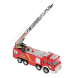 Maxbell Electric Fire Truck Toy with Lights and Sirens Sounds, Extending Ladder and Water Pump Hose to Shoot Water, Bump and Go Action