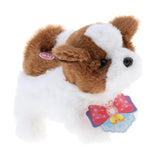 Max Electronic Plush Dog Robot Toy Walk Bark Wag tail Kids Gift Saint Bernard