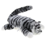 Max Electric Naughty Rolling Cat Plush Animal Model Toy Figure Home Decor Grey