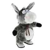 Maxbell Toddler Child Electronic Plush Animal Walking With Music Early Learning Soft Doll Toy Gifs Play Activity -Rock Donkey