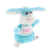 Maxbell Kids Baby Developmental Electronic Moving Ear Shaking Hands Rabbit Plush Animal Doll Toy Play Activity Birthday Gift –Blue