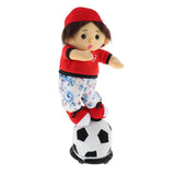 Maxbell Interactive Dancing Football Doll Plush Stuffed Animal Electronic Pets Figure Model Toy Home Desk Decor Ornament - Boy