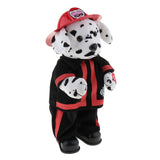 Maxbell Interactive Dancing Firefighter Puppy Plush Stuffed Animal Electronic Pets Figure Model Toy Home Desk Decor Ornament