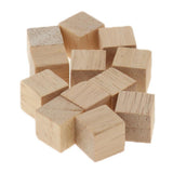 Max LOT 100PCS NATURAL WOODEN BUILDING BLOCKS BRICKS CUBES SET PINE WOOD ECO TOY