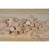Max LOT 100PCS NATURAL WOODEN BUILDING BLOCKS BRICKS CUBES SET PINE WOOD ECO TOY