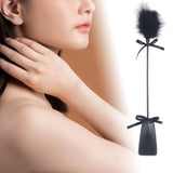 Maxbell French Feather ticklers whips floggers Games Teaser Soft for Lovers Pets Night Black