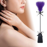 Maxbell French Feather ticklers whips floggers Games Teaser Soft for Lovers Pets Night Violet